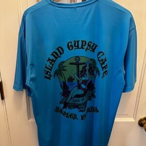 Nice Men's Lightweight Polyester T Shirt from Naples Florida famous Gypsy Cafe